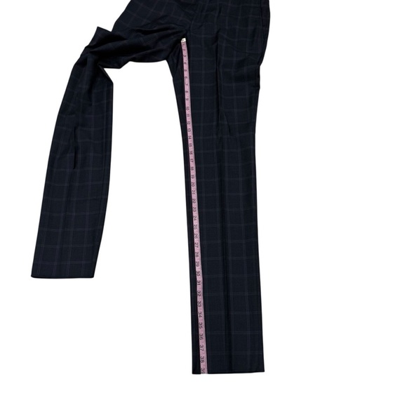 Ted Baker London No Ordinary Joe Jake 100% Wool Suit Navy Windowpane 40Long 34W - Picture 13 of 16